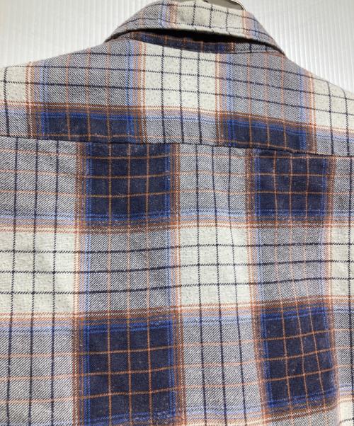 Sears（シアーズ）Sears (シアーズ) 70’s チェックシャツ グレー サイズ:Mの古着・服飾アイテム