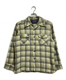 PENDLETON（ペンドルトン）の古着「70’s ウールオンブレシャツ/ 70s Wool Ombré Shirt」｜グリーン