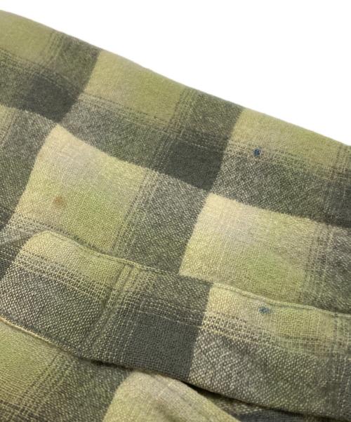 PENDLETON（ペンドルトン）PENDLETON (ペンドルトン) 70’s ウールオンブレシャツ/ 70s Wool Ombré Shirt グリーン サイズ:Lの古着・服飾アイテム
