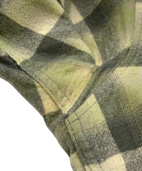 PENDLETON（ペンドルトン）PENDLETON (ペンドルトン) 70’s ウールオンブレシャツ/ 70s Wool Ombré Shirt グリーン サイズ:Lの古着・服飾アイテム