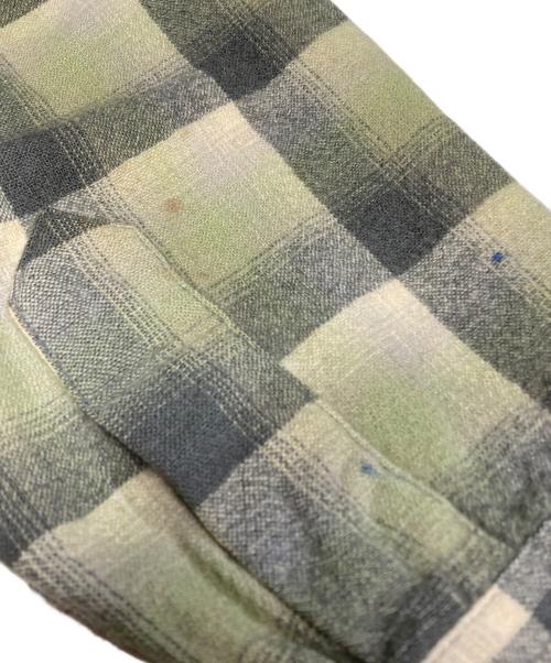 PENDLETON（ペンドルトン）PENDLETON (ペンドルトン) 70’s ウールオンブレシャツ/ 70s Wool Ombré Shirt グリーン サイズ:Lの古着・服飾アイテム