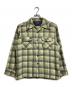 PENDLETON（ペンドルトン）の古着「70’s ウールオンブレシャツ/ 70s Wool Ombré Shirt」｜グリーン