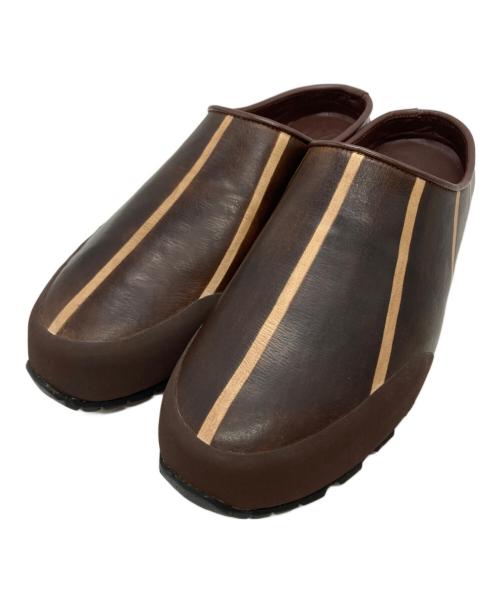 ASAHI SATO（アサヒ サトウ）ASAHI SATO (アサヒ サトウ) PATINE MULE ブラウン サイズ:28cmの古着・服飾アイテム
