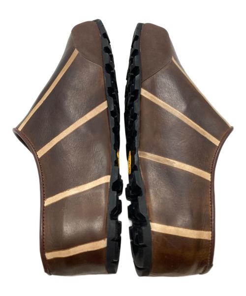 ASAHI SATO（アサヒ サトウ）ASAHI SATO (アサヒ サトウ) PATINE MULE ブラウン サイズ:28cmの古着・服飾アイテム