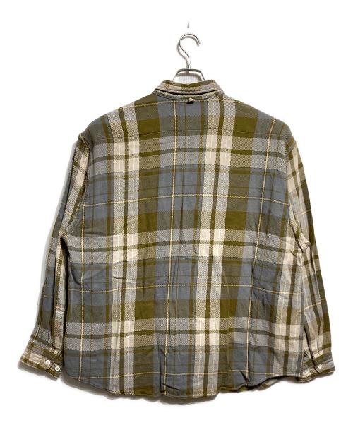 THE NORTHFACE PURPLELABEL（ザ・ノースフェイス パープルレーベル）THE NORTHFACE PURPLELABEL (ザ・ノースフェイス パープルレーベル) Flannel Plaid Field Shirt/フランネル・プレイド・フィールドシャツ グレー×ベージュ サイズ:Lの古着・服飾アイテム
