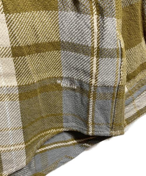 THE NORTHFACE PURPLELABEL（ザ・ノースフェイス パープルレーベル）THE NORTHFACE PURPLELABEL (ザ・ノースフェイス パープルレーベル) Flannel Plaid Field Shirt/フランネル・プレイド・フィールドシャツ グレー×ベージュ サイズ:Lの古着・服飾アイテム