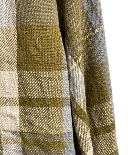 THE NORTHFACE PURPLELABEL（ザ・ノースフェイス パープルレーベル）THE NORTHFACE PURPLELABEL (ザ・ノースフェイス パープルレーベル) Flannel Plaid Field Shirt/フランネル・プレイド・フィールドシャツ グレー×ベージュ サイズ:Lの古着・服飾アイテム