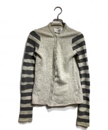 MM6 Maison Margiela（エムエムシックスメゾンマルジェラ）の古着「ウールニットカーディガン」｜グレー