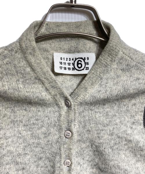 MM6 Maison Margiela（エムエムシックスメゾンマルジェラ）MM6 Maison Margiela (エムエムシックスメゾンマルジェラ) ウールニットカーディガン グレー サイズ:Sの古着・服飾アイテム