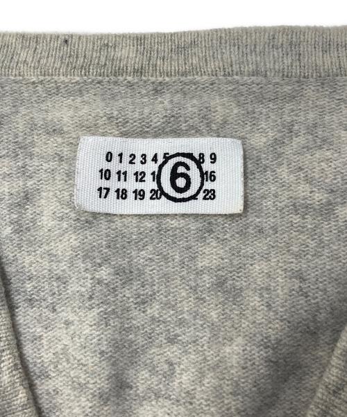 MM6 Maison Margiela（エムエムシックスメゾンマルジェラ）MM6 Maison Margiela (エムエムシックスメゾンマルジェラ) ウールニットカーディガン グレー サイズ:Sの古着・服飾アイテム