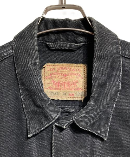 LEVI'S（リーバイス）LEVI'S (リーバイス) 90’s デニムトラッカージャケット ブラック サイズ:XLの古着・服飾アイテム