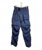 and wanderアンドワンダー）の古着「NY taffeta hiker 2way pants」｜ネイビー