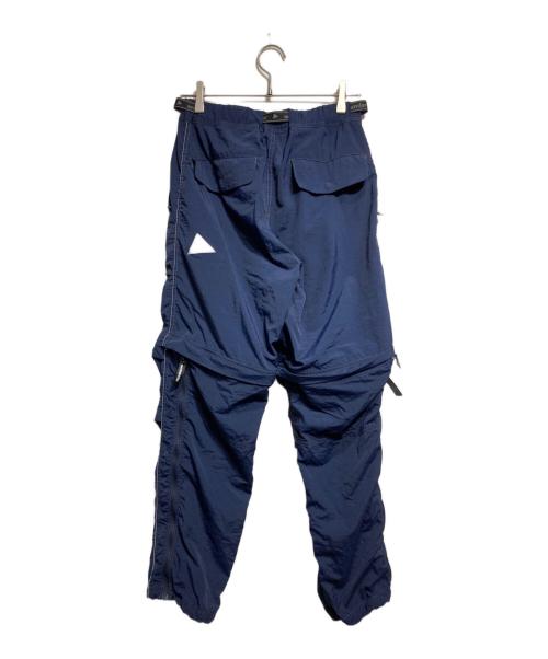 and wander（アンドワンダー）and wander (アンドワンダー) NY taffeta hiker 2way pants ネイビー サイズ:Sの古着・服飾アイテム