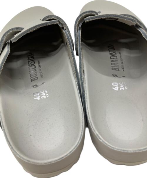 BIRKENSTOCK（ビルケンシュトック）BIRKENSTOCK (ビルケンシュトック) BOSTON EXQUISITE MINERAL グレー サイズ:26㎝の古着・服飾アイテム