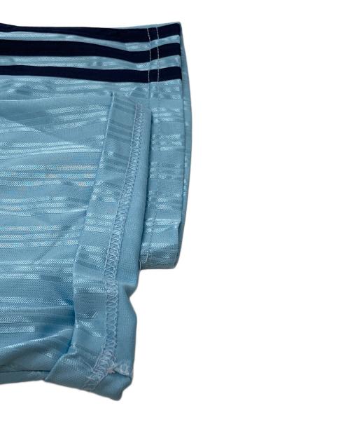 adidas Originals（アディダスオリジナル）adidas Originals (アディダスオリジナル) oasis (オアシス) ツアージャガードジャージポロシャツ ブルー サイズ:XLの古着・服飾アイテム