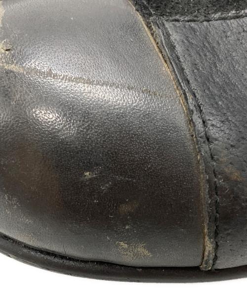COMME des GARCONS HOMME PLUS（コムデギャルソンオムプリュス）COMME des GARCONS HOMME PLUS (コムデギャルソンオムプリュス) パッチワーク レザー サイドゴアブーツ ブラック サイズ:25㎝の古着・服飾アイテム