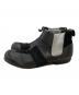 COMME des GARCONS HOMME PLUS (コムデギャルソンオムプリュス) パッチワーク レザー サイドゴアブーツ ブラック サイズ:25㎝：20000円