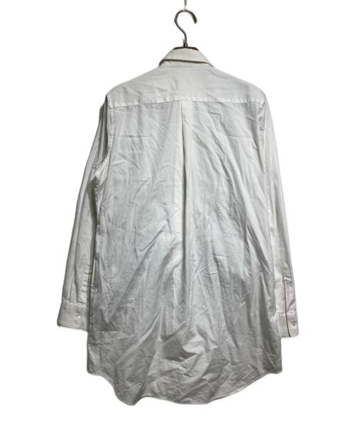 COMME des GARCONS（コムデギャルソン）COMME des GARCONS (コムデギャルソン) ギャザーフリル装飾シャツ ホワイト サイズ:Sの古着・服飾アイテム