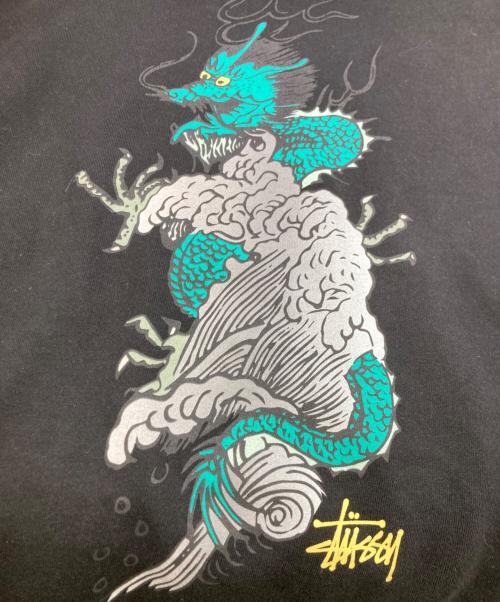 stussy（ステューシー）stussy (ステューシー) ウェーブドラゴンフーディ ブラック サイズ:XLの古着・服飾アイテム