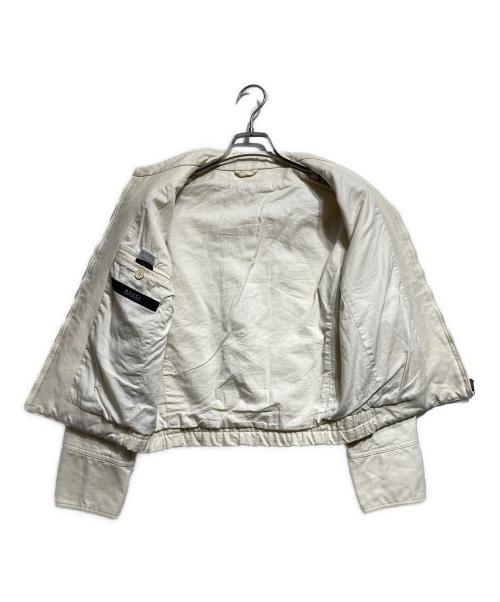 GUCCI（グッチ）GUCCI (グッチ) コットンキャンバスブルゾン ベージュ サイズ:44の古着・服飾アイテム