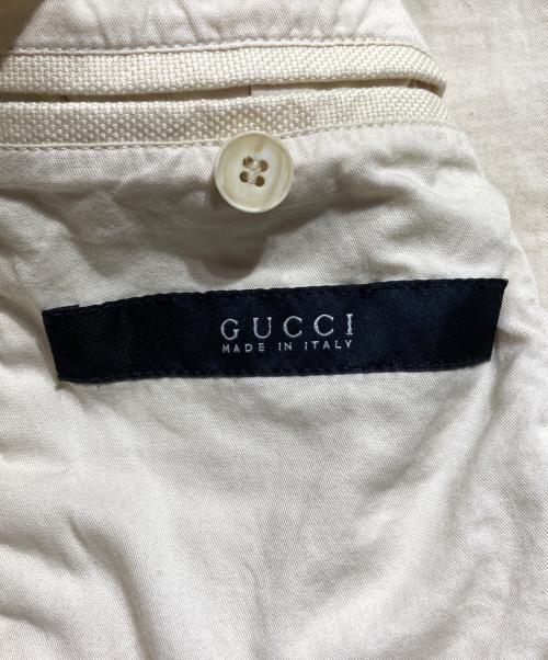 GUCCI（グッチ）GUCCI (グッチ) コットンキャンバスブルゾン ベージュ サイズ:44の古着・服飾アイテム