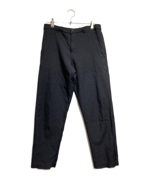 BLACK COMME des GARCONS（ブラックコムデギャルソン）BLACK COMME des GARCONS (ブラックコムデギャルソン) ポリ縮絨ボンテージパンツ/ Polyester-felted bondage pants ブラック サイズ:Mの古着・服飾アイテム