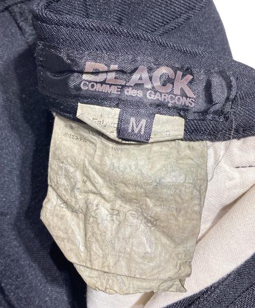 BLACK COMME des GARCONS（ブラックコムデギャルソン）BLACK COMME des GARCONS (ブラックコムデギャルソン) ポリ縮絨ボンテージパンツ/ Polyester-felted bondage pants ブラック サイズ:Mの古着・服飾アイテム