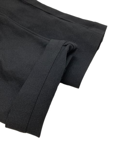 BLACK COMME des GARCONS（ブラックコムデギャルソン）BLACK COMME des GARCONS (ブラックコムデギャルソン) ポリ縮絨ボンテージパンツ/ Polyester-felted bondage pants ブラック サイズ:Mの古着・服飾アイテム