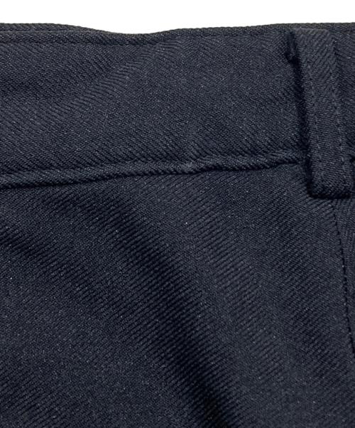 BLACK COMME des GARCONS（ブラックコムデギャルソン）BLACK COMME des GARCONS (ブラックコムデギャルソン) ポリ縮絨ボンテージパンツ/ Polyester-felted bondage pants ブラック サイズ:Mの古着・服飾アイテム