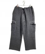 Yohji Yamamoto pour hommeヨウジヤマモト プールオム）の古着「90'S ウールパイピングカーゴパンツ/ 90s Wool Piping Cargo Pants」｜グレー
