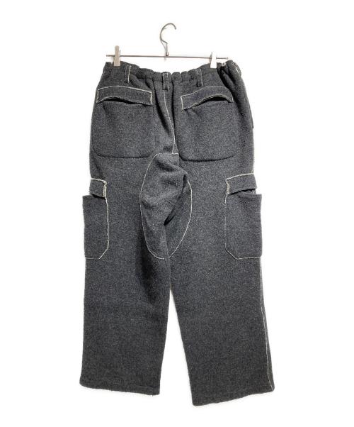 Yohji Yamamoto pour homme（ヨウジヤマモト プールオム）Yohji Yamamoto pour homme (ヨウジヤマモト プールオム) 90'S ウールパイピングカーゴパンツ/ 90s Wool Piping Cargo Pants グレー サイズ:3の古着・服飾アイテム
