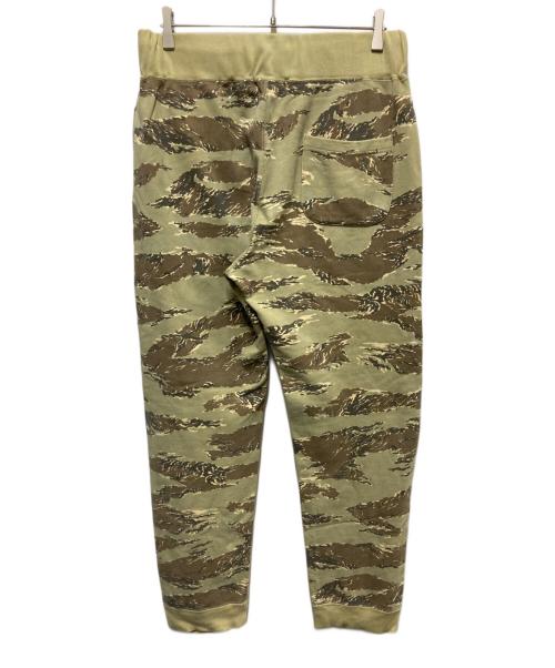 A BATHING APE（アベイシングエイプ）A BATHING APE (アベイシングエイプ) タイガーカモ スウェットパンツ グリーン サイズ:Lの古着・服飾アイテム