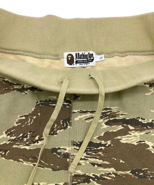 A BATHING APE（アベイシングエイプ）A BATHING APE (アベイシングエイプ) タイガーカモ スウェットパンツ グリーン サイズ:Lの古着・服飾アイテム