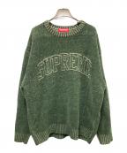 SUPREMEシュプリーム）の古着「Contrast Arc Sweater」｜グリーン