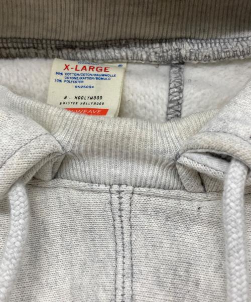 N.HOOLYWOOD（エヌ ハリウッド）N.HOOLYWOOD (エヌ ハリウッド) Champion (チャンピオン) NEW WEAVE HOODED SWEATSHIRT グレー サイズ:XLの古着・服飾アイテム