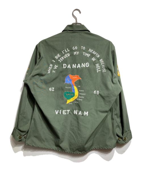 Authentic Reproduction Products®（オーセンティック・リプロダクション・プロダクツ®）Authentic Reproduction Products® スカ刺繍ファティーグジャケット/Sukajan-style embroidered fatigue jacket グリーン サイズ:不明の古着・服飾アイテム