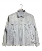 SAINT MICHAELセントマイケル）の古着「HICKORY SHIRT/STRIPE」｜ブルー