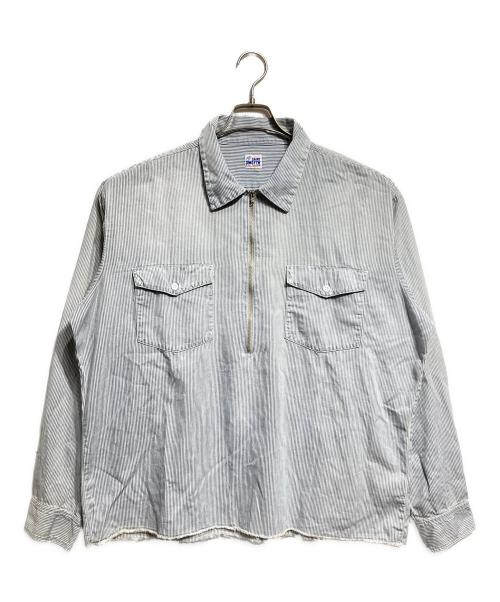 SAINT MICHAEL（セントマイケル）SAINT MICHAEL (セントマイケル) HICKORY SHIRT/STRIPE ブルー サイズ:XLの古着・服飾アイテム