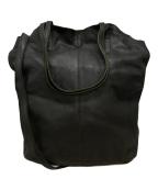 morpheeモルフェ）の古着「レザーバッグ/Leather bag」｜ブラック