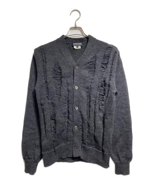 COMME des GARCONS HOMME DEUX（コムデギャルソン オム ドゥ）COMME des GARCONS HOMME DEUX (コムデギャルソン オム ドゥ) グランジニットカーディガン/Grunge knit cardigan グレー サイズ:Sの古着・服飾アイテム
