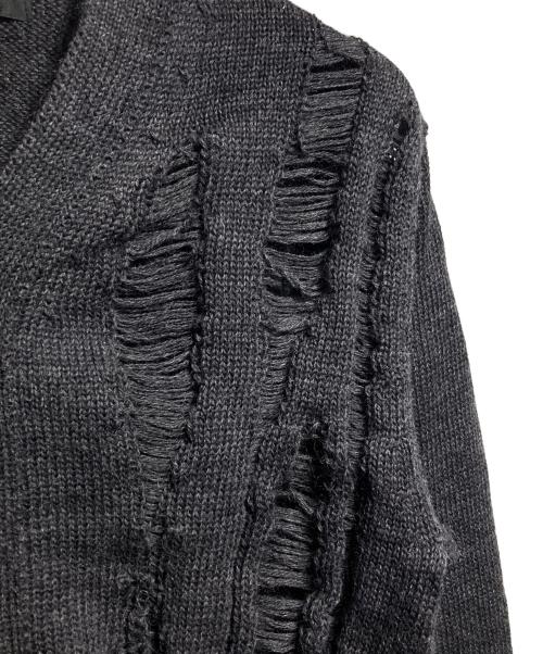 COMME des GARCONS HOMME DEUX（コムデギャルソン オム ドゥ）COMME des GARCONS HOMME DEUX (コムデギャルソン オム ドゥ) グランジニットカーディガン/Grunge knit cardigan グレー サイズ:Sの古着・服飾アイテム