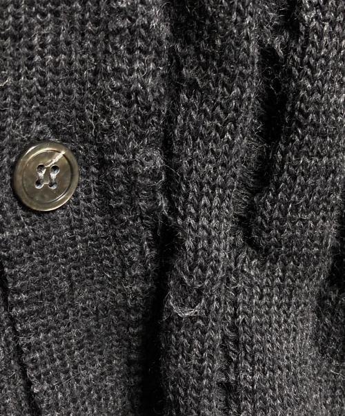 COMME des GARCONS HOMME DEUX（コムデギャルソン オム ドゥ）COMME des GARCONS HOMME DEUX (コムデギャルソン オム ドゥ) グランジニットカーディガン/Grunge knit cardigan グレー サイズ:Sの古着・服飾アイテム