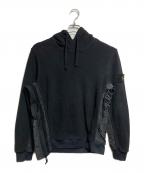 STONE ISLANDストーンアイランド）の古着「フリースパーカー/Fleece hoodie」｜ブラック