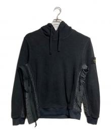 STONE ISLAND（ストーンアイランド）の古着「フリースパーカー/Fleece hoodie」｜ブラック
