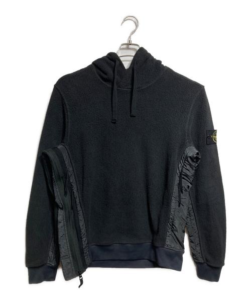 STONE ISLAND（ストーンアイランド）STONE ISLAND (ストーンアイランド) フリースパーカー/Fleece hoodie ブラック サイズ:不明の古着・服飾アイテム