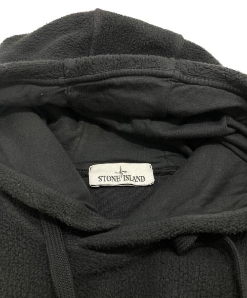 STONE ISLAND（ストーンアイランド）STONE ISLAND (ストーンアイランド) フリースパーカー/Fleece hoodie ブラック サイズ:不明の古着・服飾アイテム