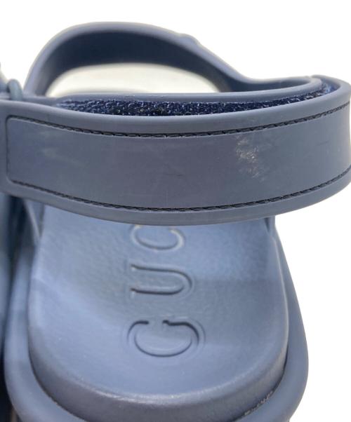 GUCCI（グッチ）GUCCI (グッチ) ホースビット プラットフォーム サンダ/ Horsebit Platform Sandals ブルー サイズ:5の古着・服飾アイテム
