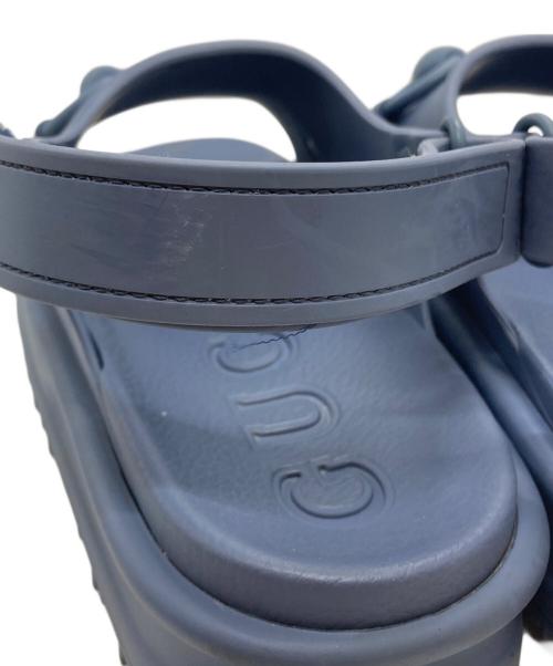 GUCCI（グッチ）GUCCI (グッチ) ホースビット プラットフォーム サンダ/ Horsebit Platform Sandals ブルー サイズ:5の古着・服飾アイテム