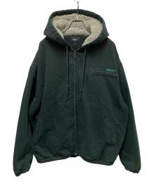 HUF（ハフ）の古着「WHAT A JUNGLE DENIM WORK JACKET」｜グリーン