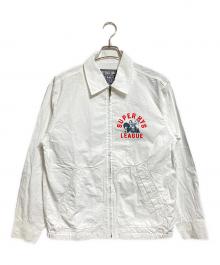 Hysteric Glamour（ヒステリックグラマー）の古着「SUPER HYS LEAGUE ジップアップブルゾン/Zip-up blouson」｜ホワイト